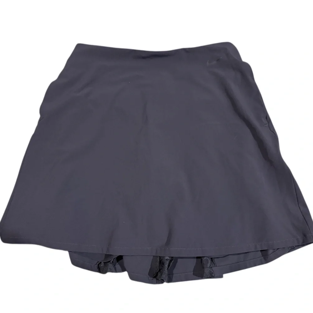 Nike Flex Pleated Lace Golf Tennis Skort XS Dark Gray Skirt Built-In Shorts